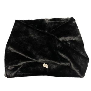 Boutique Faux fur Collar Scarf Black Winter Chic